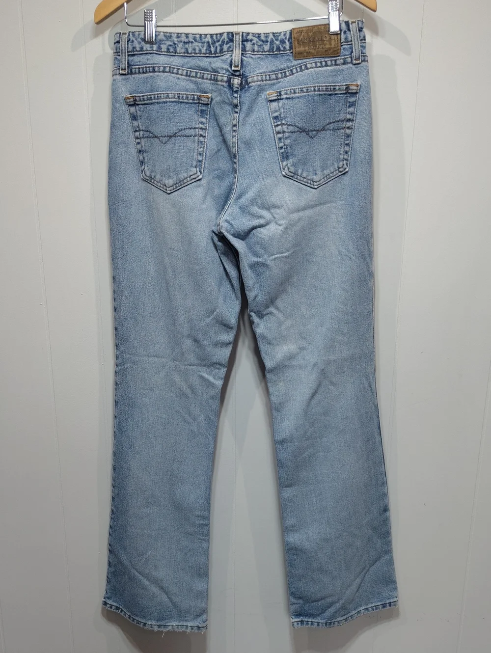 Vintage Maurices 100% Cotton Distressed Bootcut Jeans 11/12 Long LNG 11 12